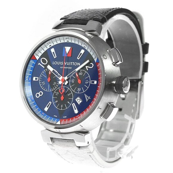 LOUIS VUITTON Tambour Automatic Q1A61 Chronograph Automatic Men's Watch - Picture 1 of 12